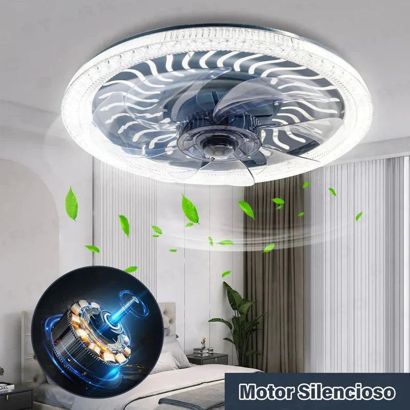 Abanico De Techo Con Luz LED 34W. Lámpara Con Abanico Integrado. Control Remoto Y Luz Regulable En 3 Tonos. TU028 - Image 2