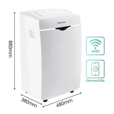 Aire Acondicionado Portátil 12,000 BTU R-32 Bajo Ruido Timer 24 Horas Hisense AP-12CW1RNXS20 - Image 10