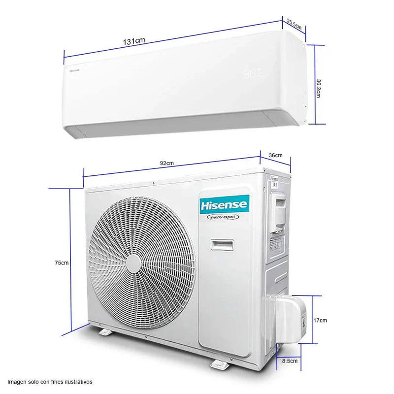 Aire Acondicionado Split 36,000 BTU Inverter SEER 20 con Wi-Fi Hisense ATR362GU - Image 6