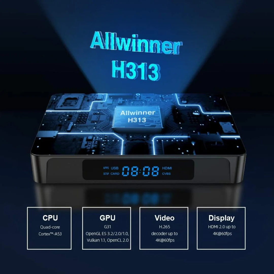 TV Box Android X96Q Pro 5G 1GB RAM 8GB ROM Ultra 4K con Wifi ***SOLO FUNCIONA PARA NETFLIX & YOUTUBE*** - Image 6