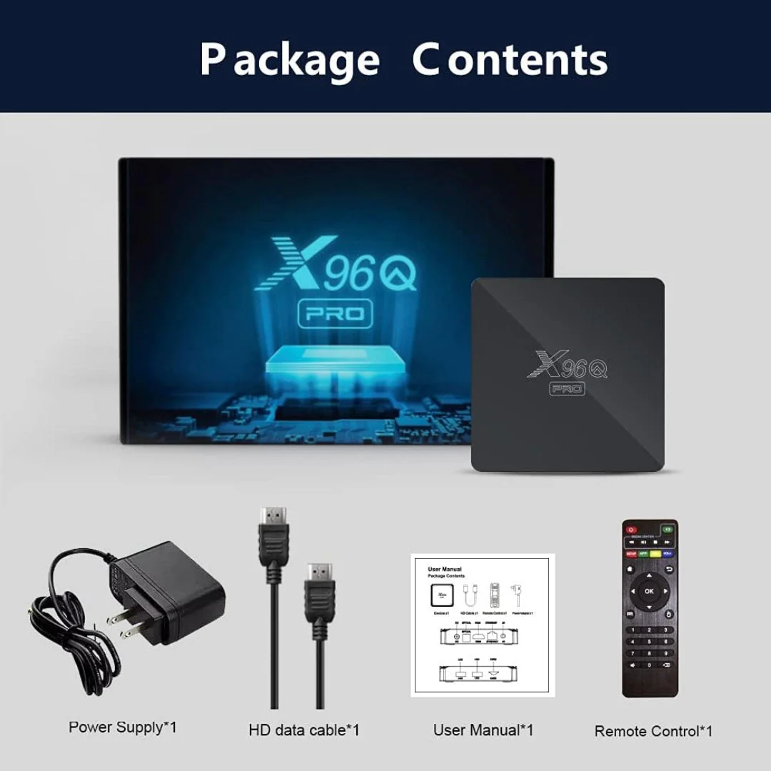 TV Box Android X96Q Pro 5G 1GB RAM 8GB ROM Ultra 4K con Wifi ***SOLO FUNCIONA PARA NETFLIX & YOUTUBE*** - Image 9