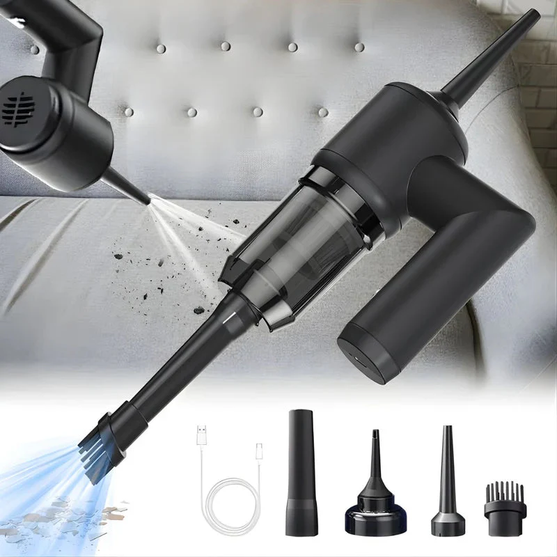Aspiradora Sopladora Portátil 5 En 1. Limpiador Multifuncional Con Succión Y Soplado. Incluye Accesorios Intercambiables. LT056