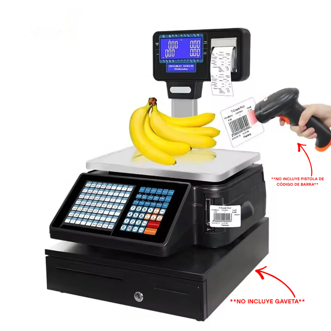 Balanza Digital de 30kg con Impresión de Código de Barra y Recibo Con WIFI TM-A21 Báscula. Pesa. - Image 4