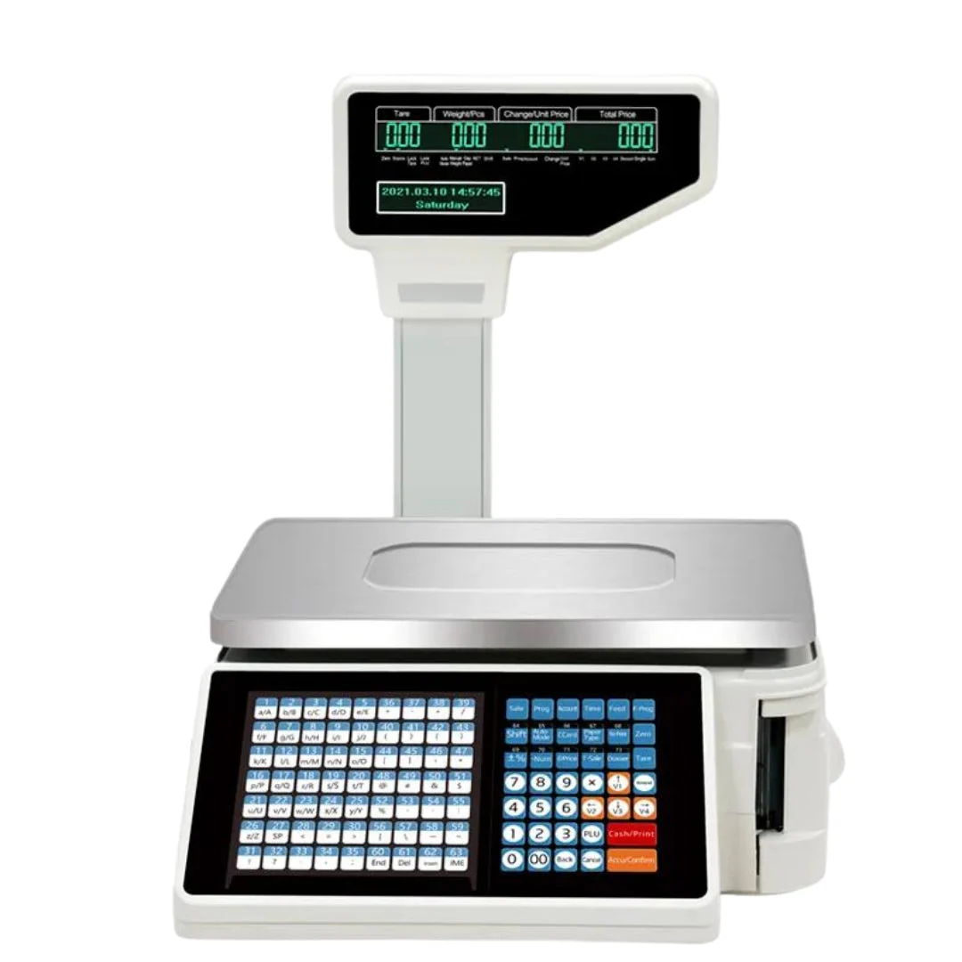 Balanza Digital de 30kg con Impresión de Código de Barra Sin Wifi TM-A20B Báscula. Pesa.
