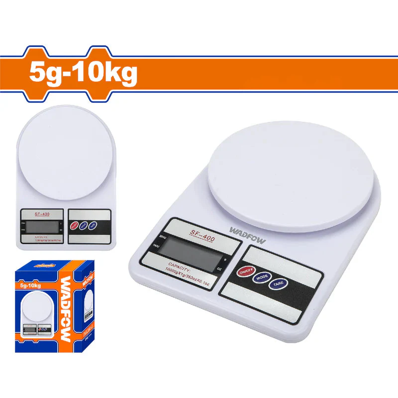 Balanza Pesa Digital De Cocina 5G-10Kg. Con Apagado Automático. Pantalla LCD. Wadfow WKE1502 Báscula. Pesa.