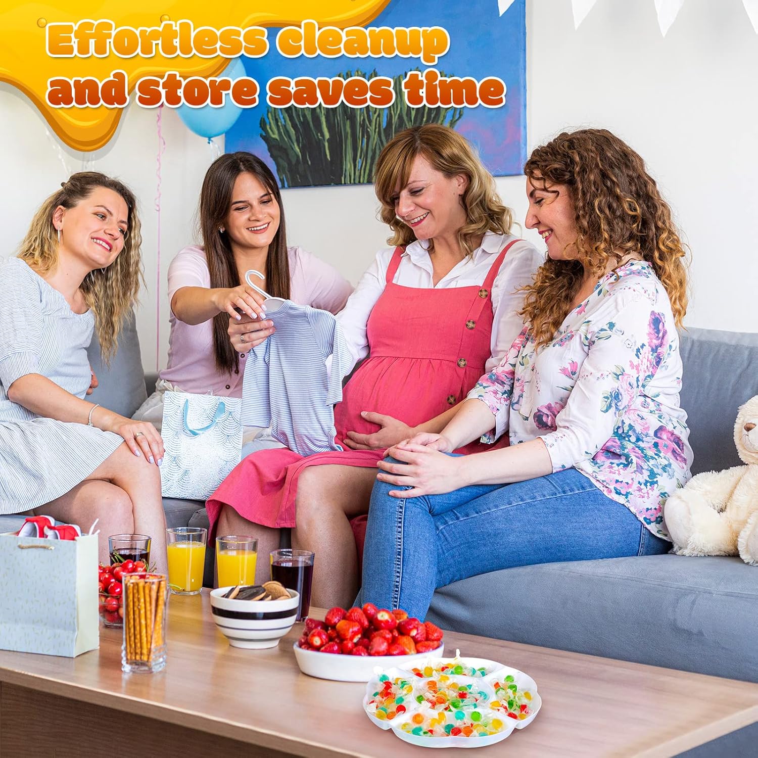 Bandeja con Divisiones de Melamina Blanco 30cm BG-36005-12W - Image 3