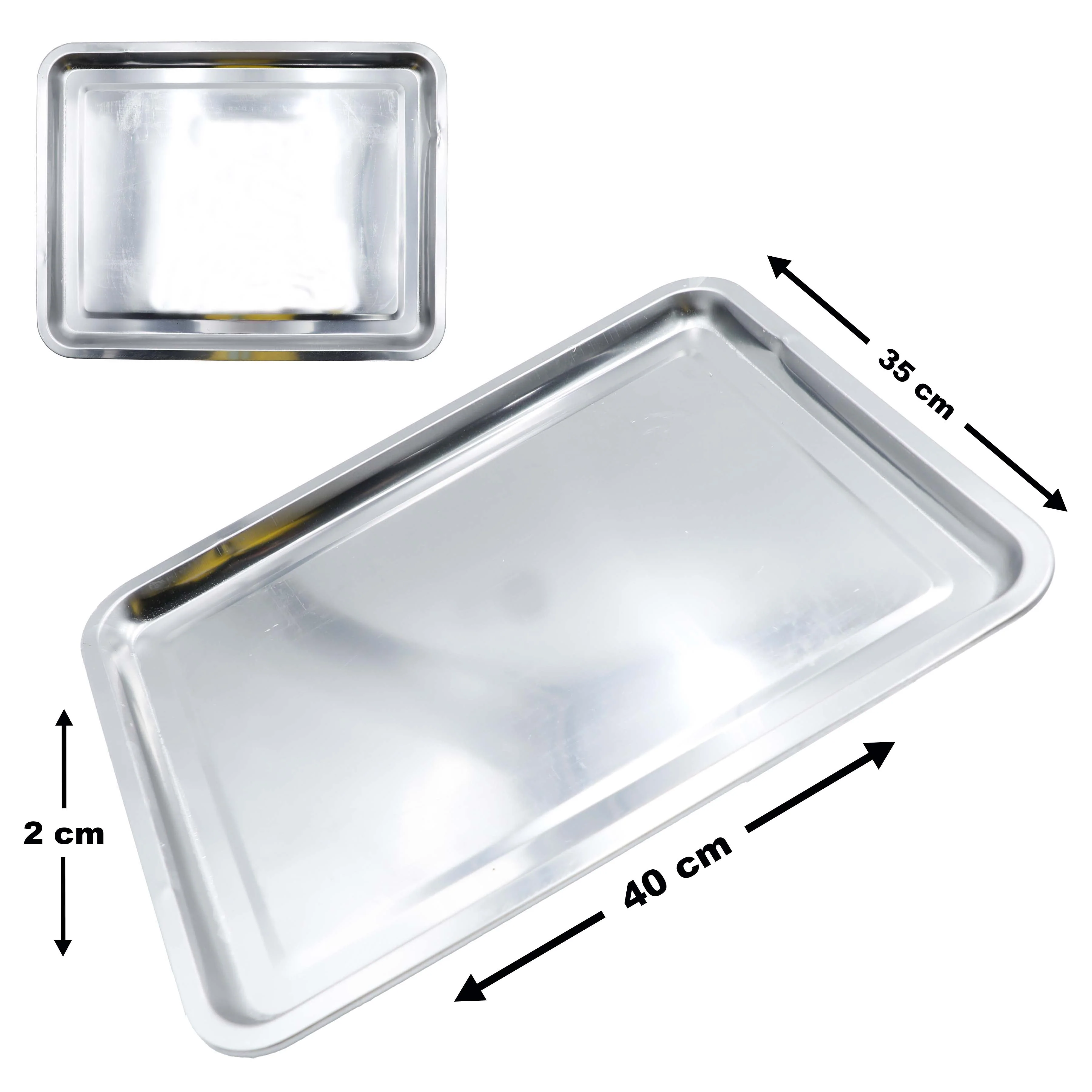 Bandeja de Acero Inoxidable 40x35x2cm A151-JP4535