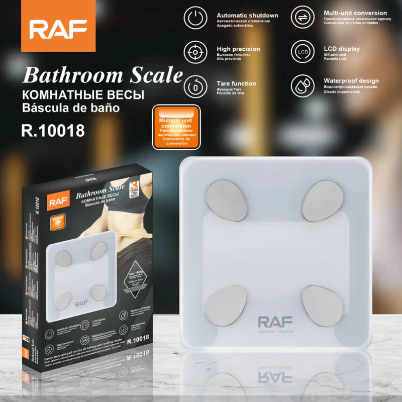 Báscula Digital De Baño 180Kg Con Pantalla LCD. Balanza De Alta Precisión. Pesa Electrónica Impermeable. R.10018