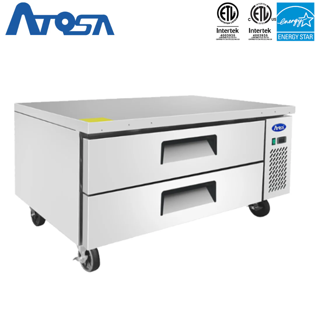 Base de Chef Refrigerada 48"/120cm 2 Gaveteros en Acero Inoxidable Atosa MGF8450GR - Image 3