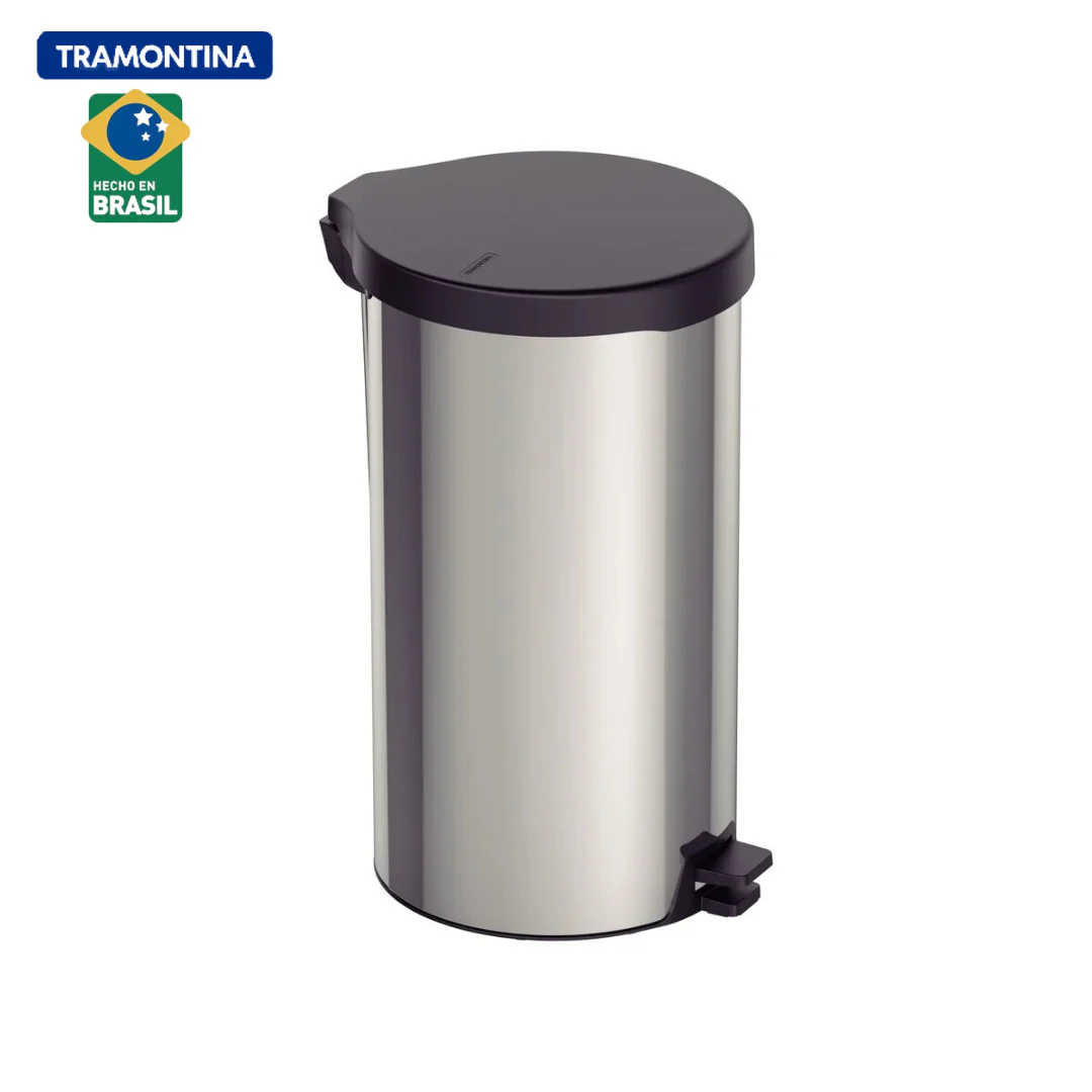 Basurero de Acero Inoxidable con Pedal de 20 Litros Tramontina 94538/720