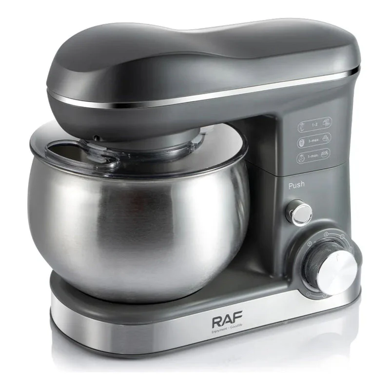 Batidora De Pie 5L 1800W 110V/60Hz 6 Velocidades Con Bowl Función Pulso Incluye Accesorios. Mezcladora RAF R.96617B-110 - Image 3
