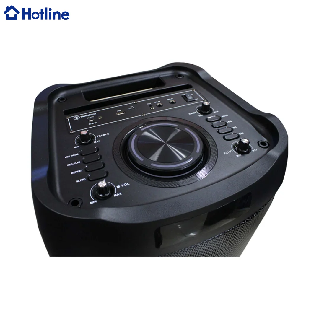 Bocina con Bluetooth y Micrófono con Control Remoto 2x12" 120W Hotline HLBS1212A - Image 3