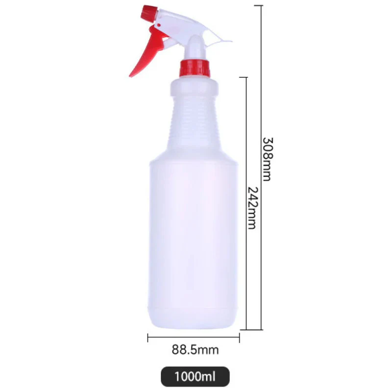 Botellas Con Atomizador Plástico Spray Rociador De Líquidos 1L  Envase Aspersor Para Limpieza O Jardín. Pulverizador. AB476