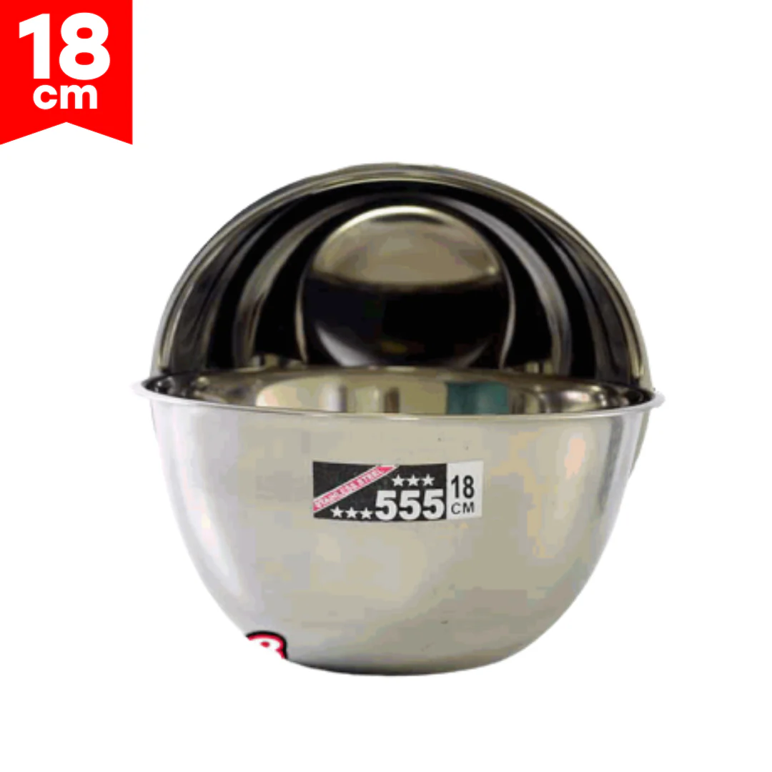 Bowl de Acero Inoxidable 18cm 555 MI-4016-18 Platón.