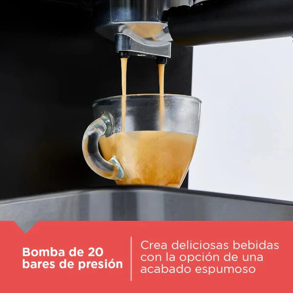 Cafetera Espresso y Capsula Nespresso 1.5L 20 Bares Black and Decker EM0312-0SDLA - Image 3