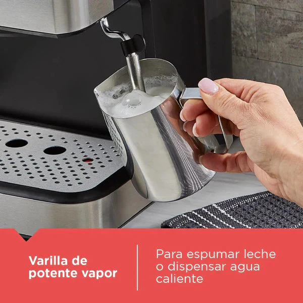 Cafetera Espresso y Capsula Nespresso 1.5L 20 Bares Black and Decker EM0312-0SDLA - Image 5