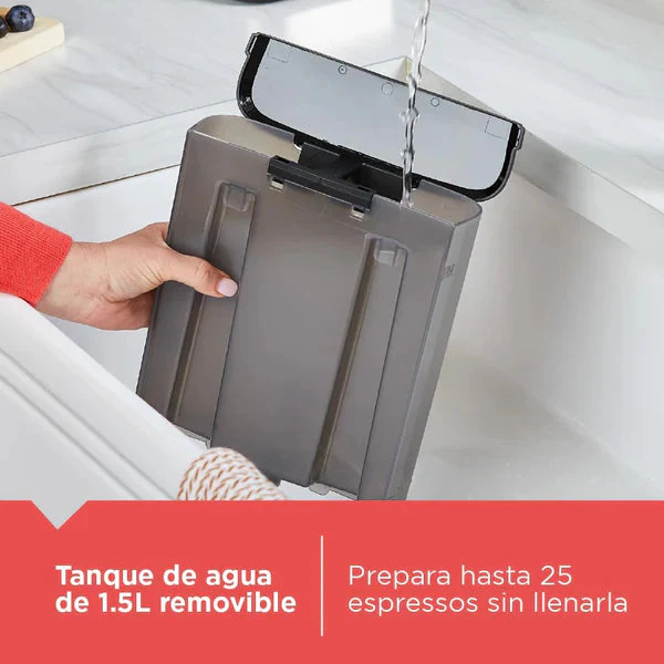 Cafetera Espresso y Capsula Nespresso 1.5L 20 Bares Black and Decker EM0312-0SDLA - Image 7