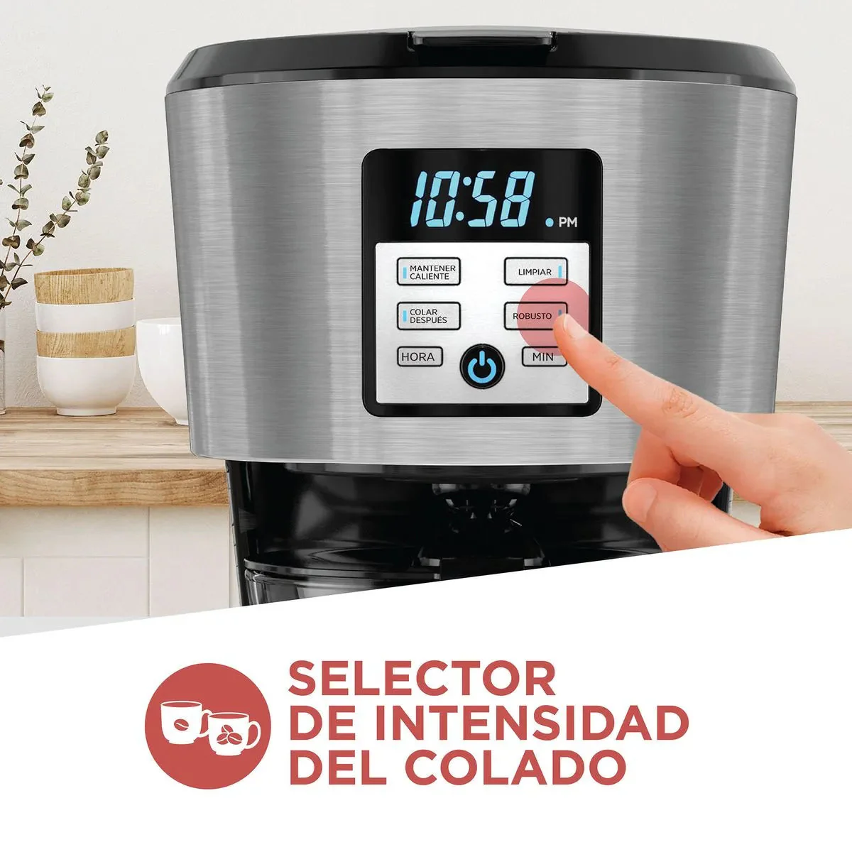 Cafetera Programable Eléctrica 12 Tazas Black and Decker CM1331S-LA - Image 6