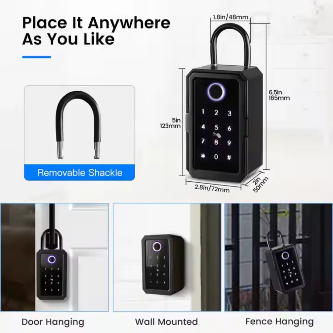Caja de Seguridad Inteligente para Llaves Resistente al Agua Funciona con Tuya Smart K3F - Image 3