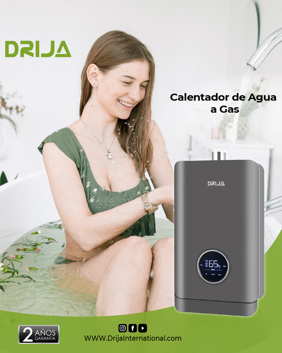 Calentador de Agua a Gas de 13 Litros Drija CLT13L - Image 5