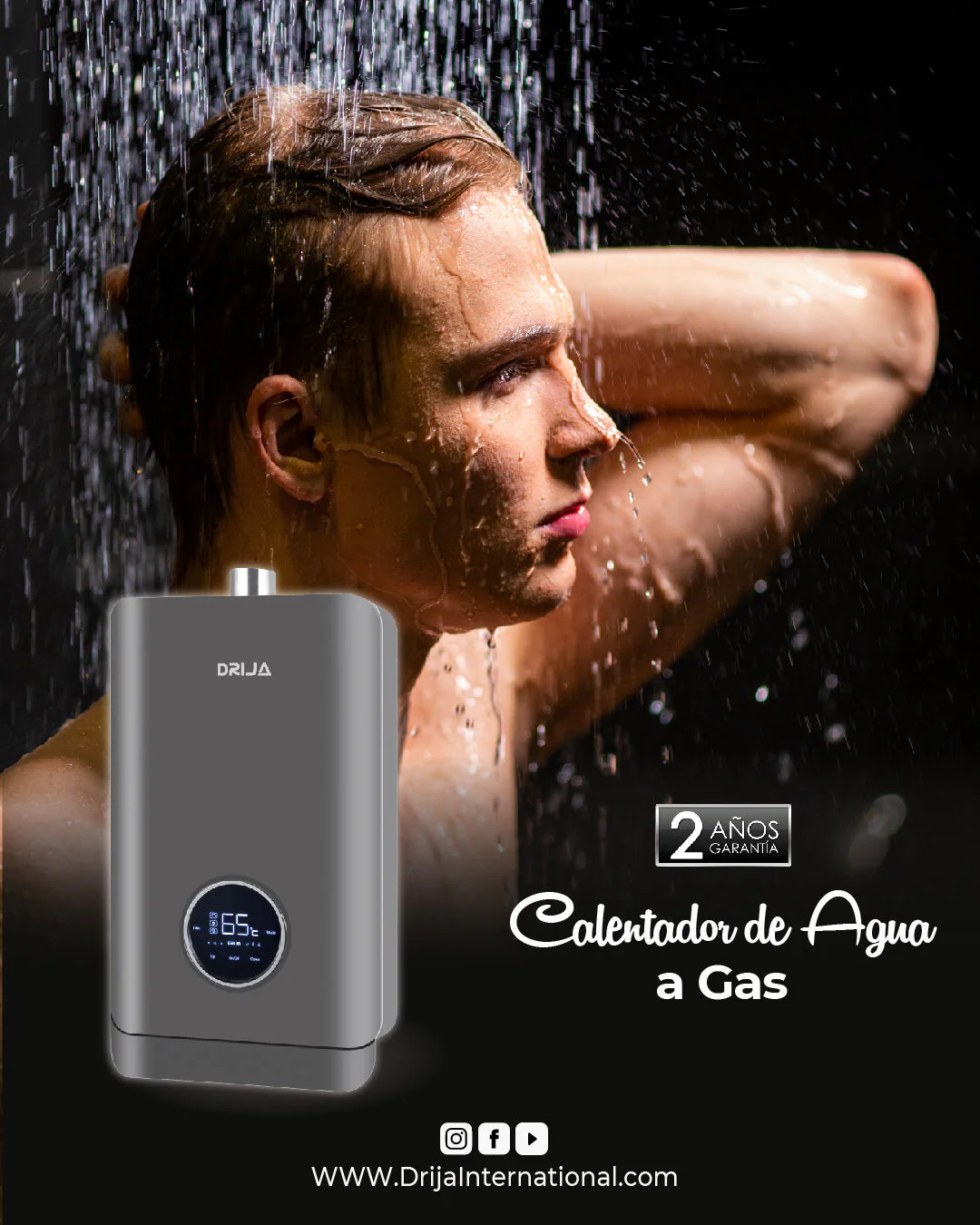 Calentador de Agua a Gas de 17 Litros Drija CLT17L - Image 4