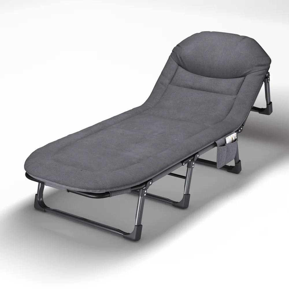 Cama Auxiliar Plegable Catre Portátil. Silla Reclinable Convertible En Cama. Catre Con Respaldo Ajustable. 180cm BCH-BC23 - Image 3