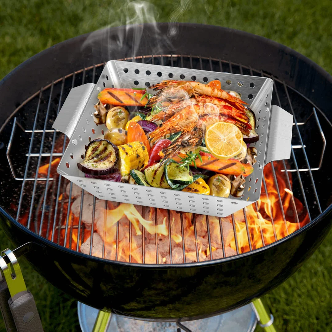 Canasta para Grill de Acero Inoxidable (BEEFY BOY) OB0213 - Image 4
