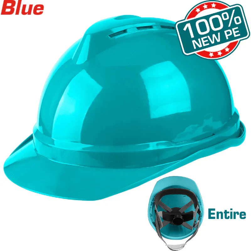 Casco De Seguridad Turquesa. ABS Virgen. Ajuste De Ratchet Alta Calidad. Total TSP2601