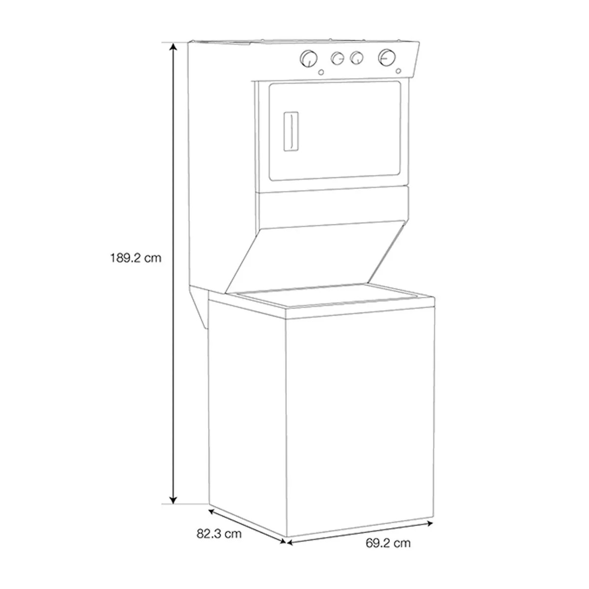 Centro de Lavado a Gas de 20kg Lavado y 10kg Secado Blanco con Sensor Dry Agitador Double Action Whirlpool 7MWGT4027HW - Image 10