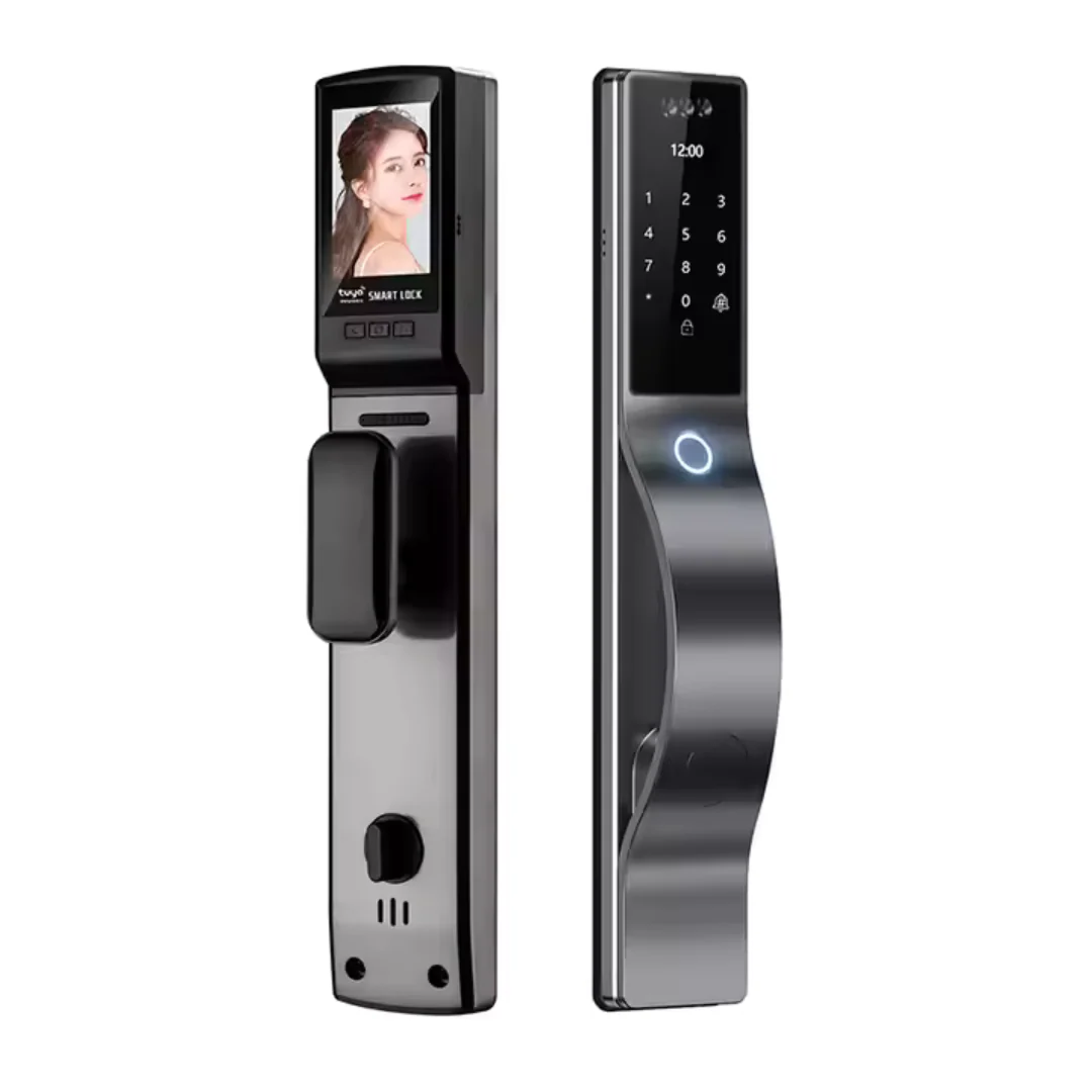 Cerradura Inteligente 5 Modos de Desbloqueo con Cámara Compatible con Tuya Smart App 6068