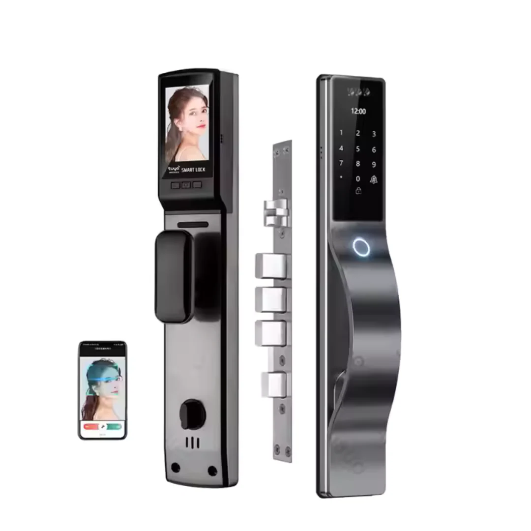 Cerradura Inteligente 5 Modos de Desbloqueo con Cámara Compatible con Tuya Smart App 6068 - Image 3