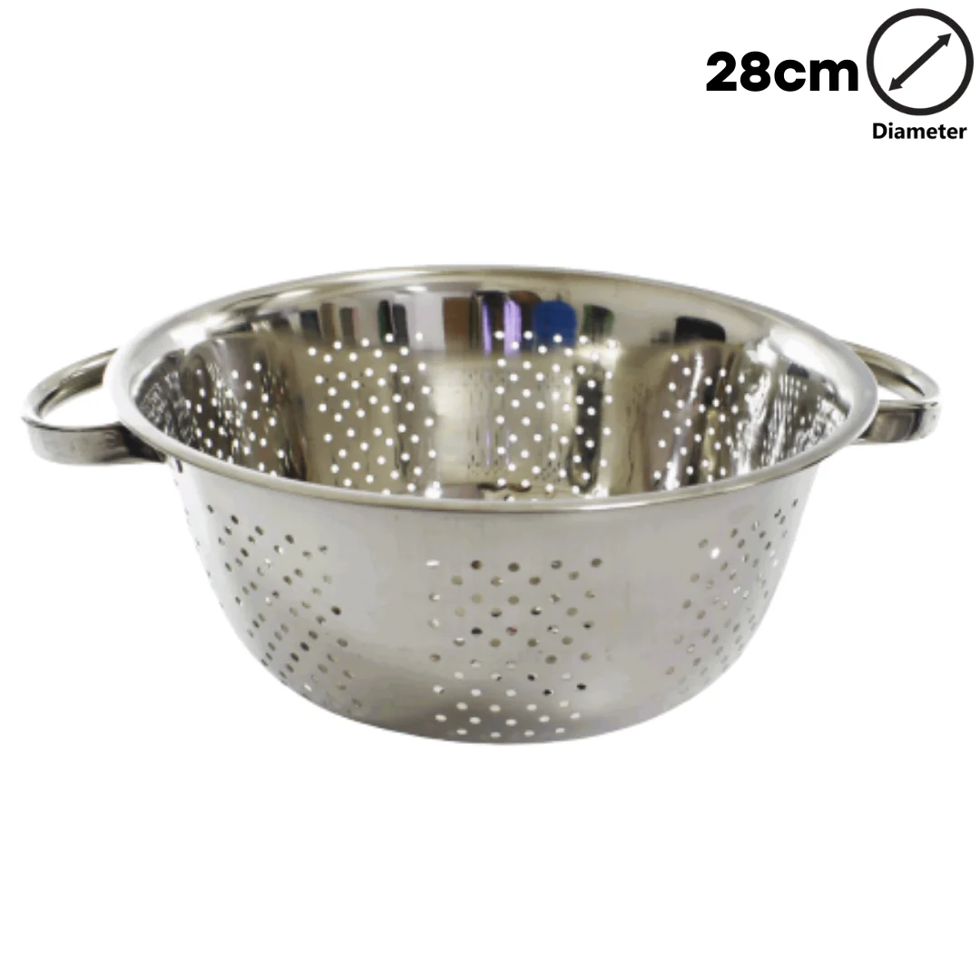 Colador con Agarradero de Acero Inoxidable 28cm STL-606FC-28