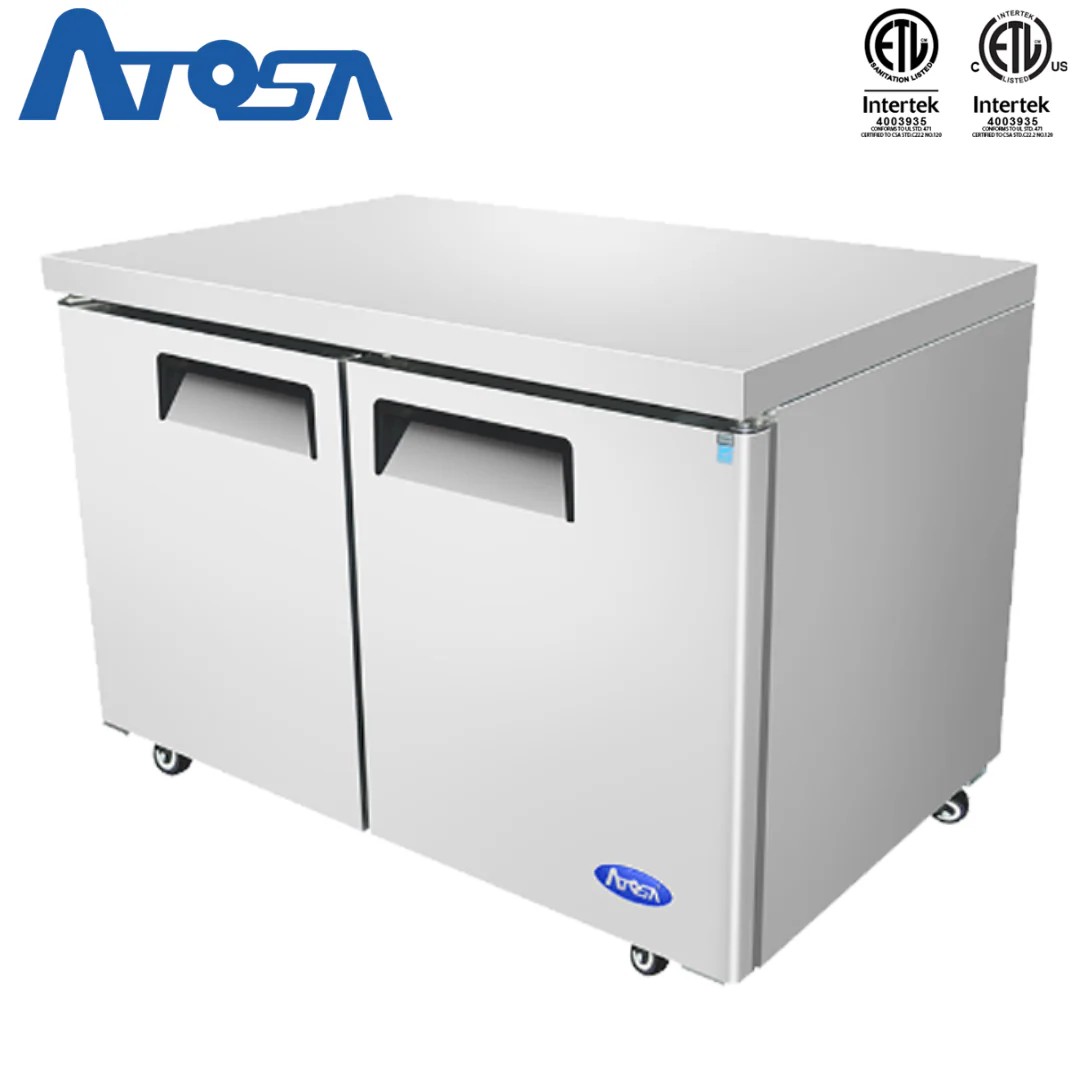 Congelador Bajo Encimera de 48" 2 Puertas Acero Inoxidable Atosa MGF8406GR Undercounter Congelador. Mesa Congelador. Freezer. - Image 4