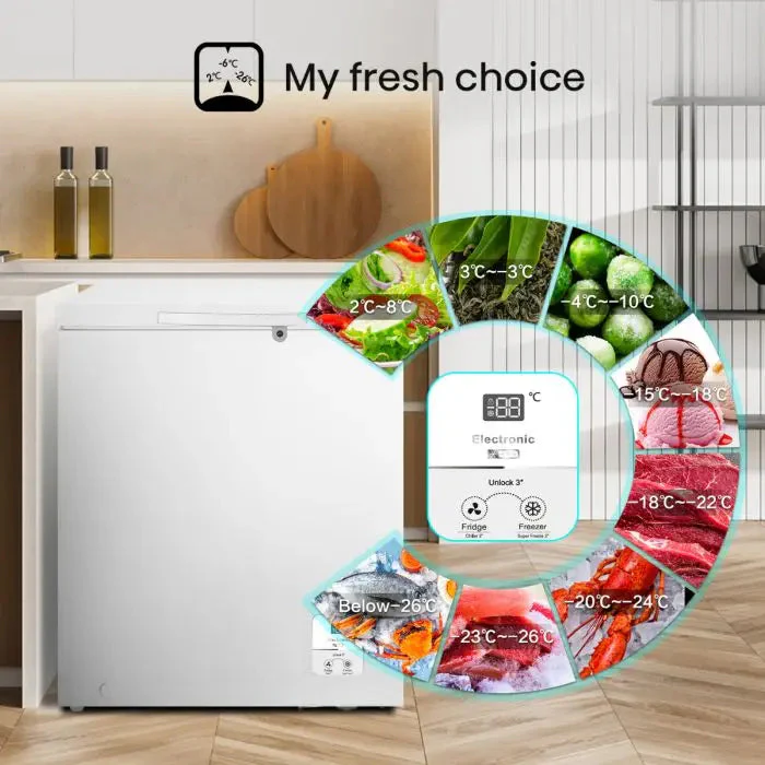 Congelador Horizontal 5.0p3 My Fresh Choice Blanco Hisense FC50D6BWXE Freezer. - Image 4