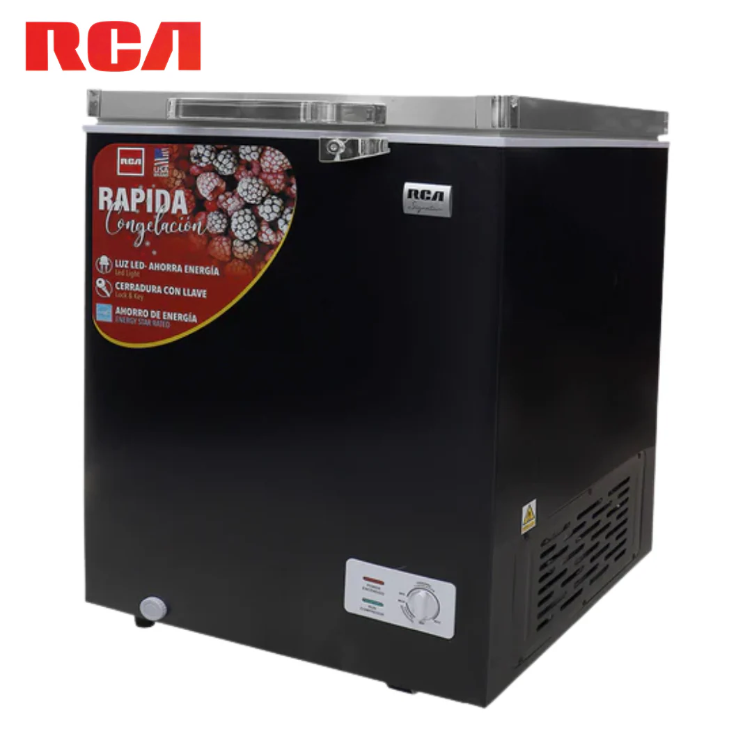 Congelador Horizontal Negro 5.0p3 RCA RCSF54DA Freezer.