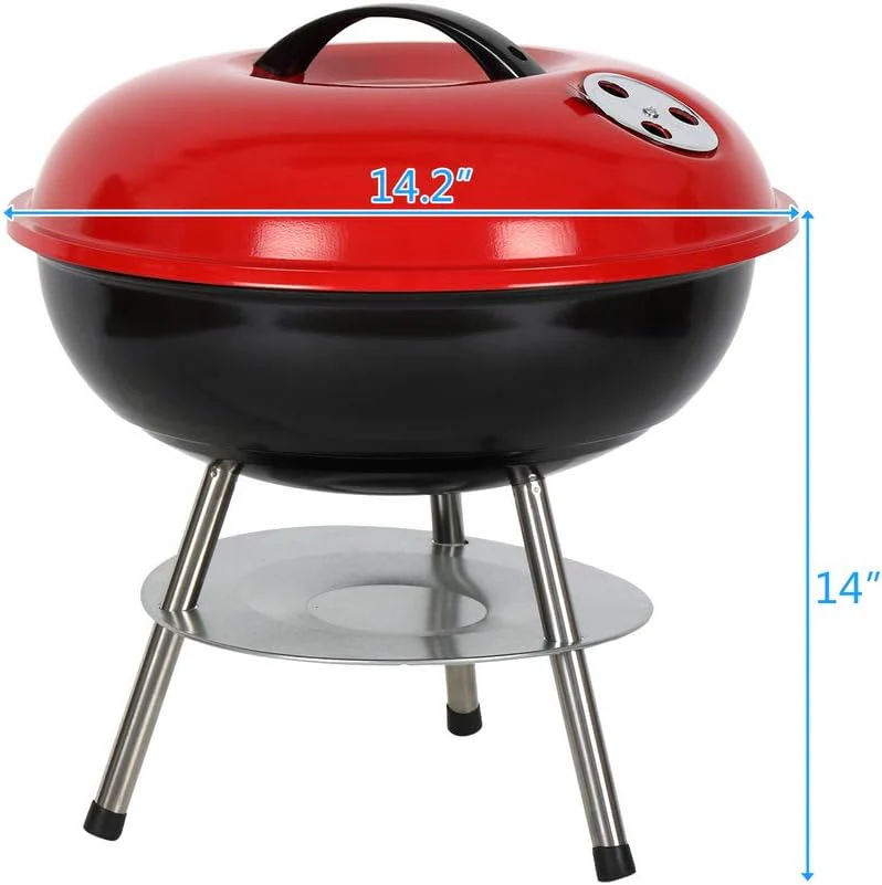 Mini Parrilla o Asador de Carbón Redondo Portátil Metálica 36x40cm ALP-BBQ3640 Barbacoa. - Image 7