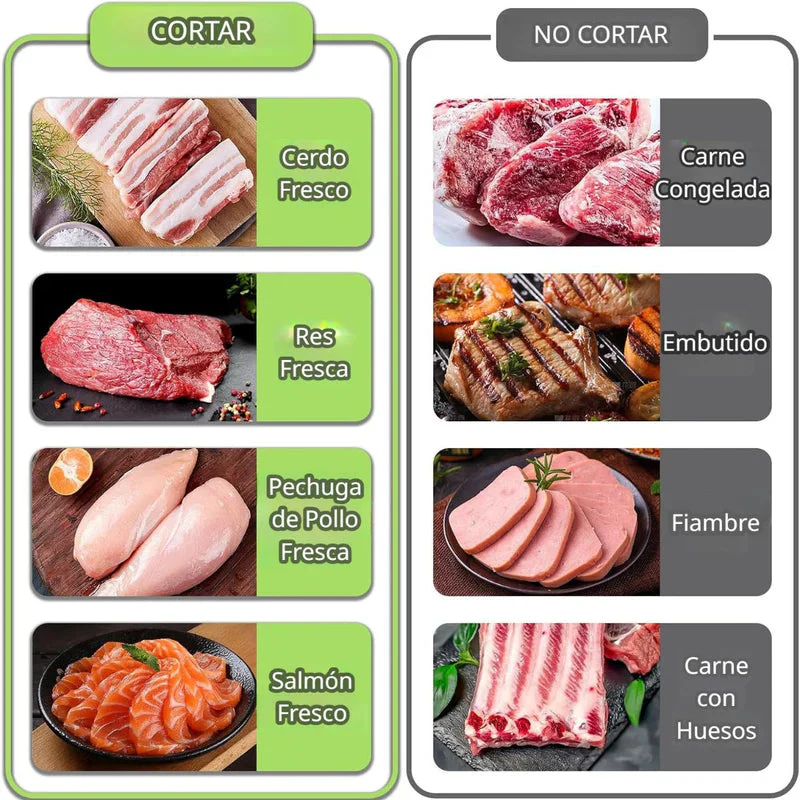 Cortador De Carne Manual. Rebanadas De 2 Y 4 Mm. Rebanador Preciso. Rebanadora De Alimentos Con Espesor Ajustable. AB1547 - Image 5