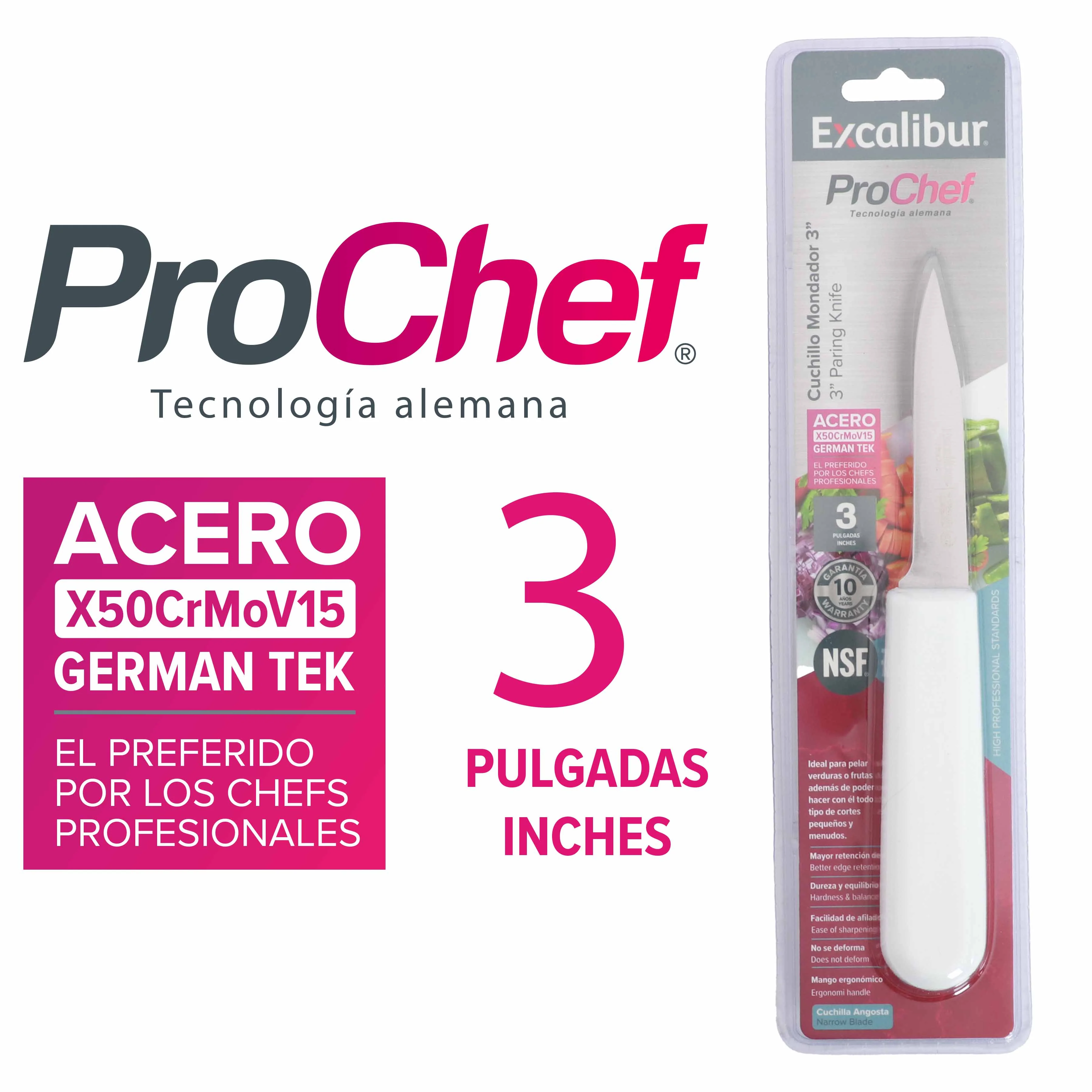 Cuchillo de Acero Inoxidable 3" ProChef Excalibur A151-PAF2303