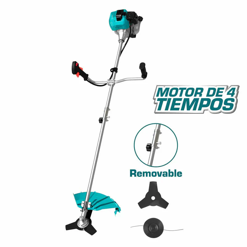 Desmalezadora Grande. Motor 4 Tiempos Enfriado Por Aire A Gasolina 0.7KW (1.1HP) 31Cc. Desbrozadora. Total TP53144141