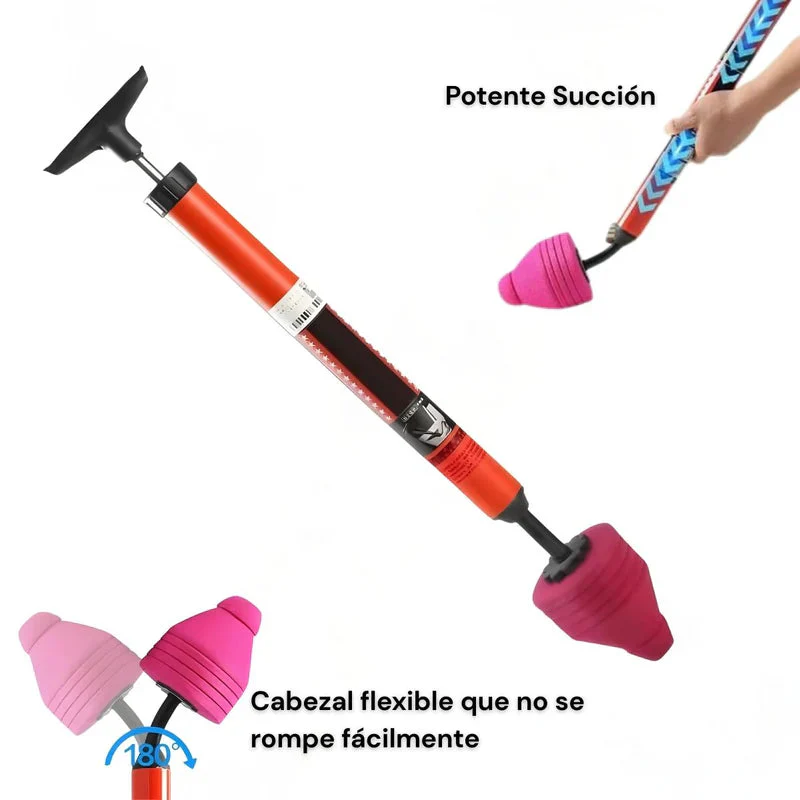 Destapador De Inodoros De Alta Presión. Destapacaños De Succión Potente Para Baño, Cocina Y Drenajes. Destapa Cañerias TU192 - Image 3