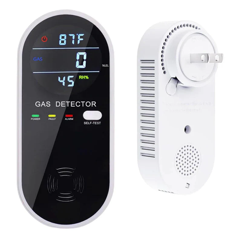 Detector De Fugas De Gas 3 En 1, Pantalla De Gas, Temperatura Y Humedad. BAM387