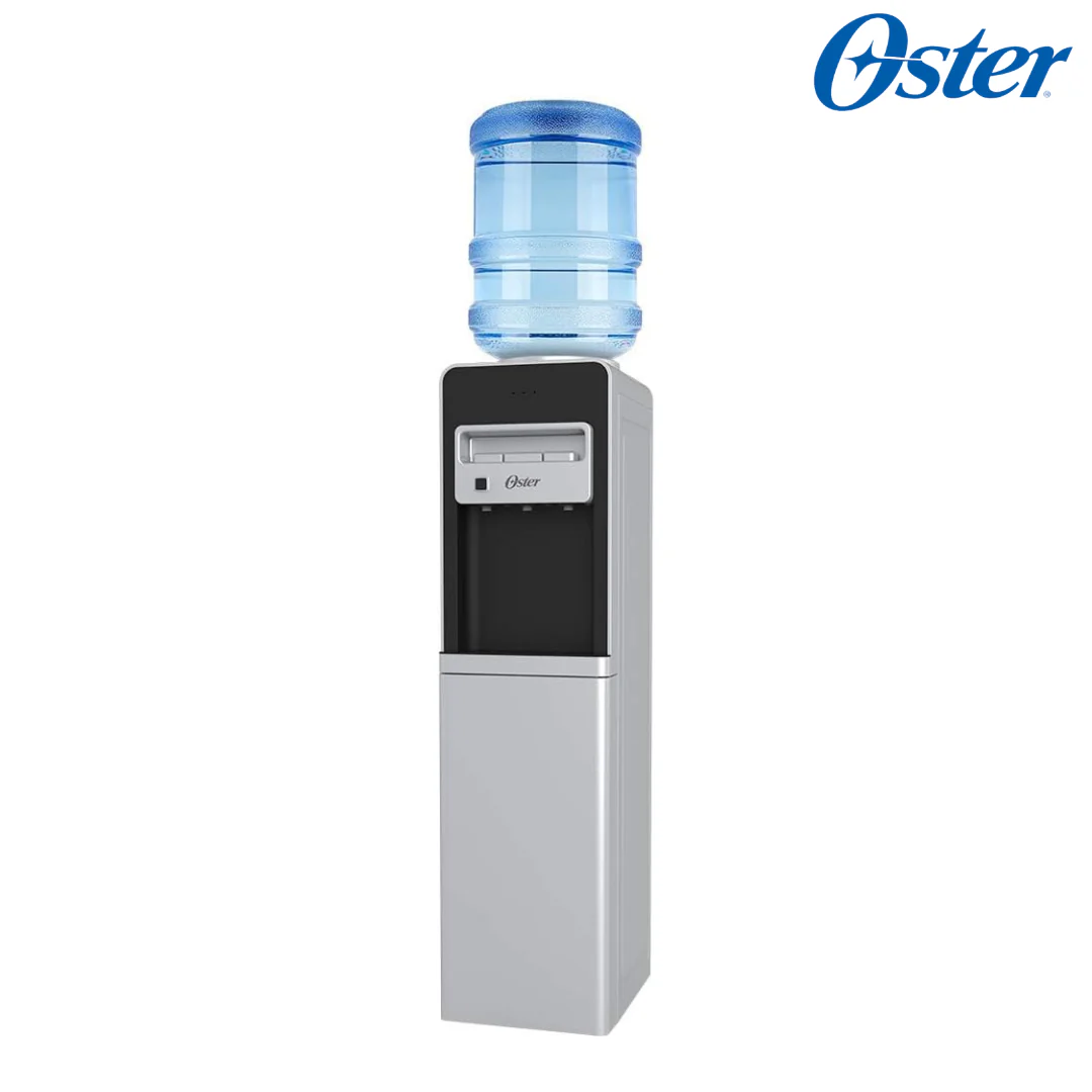 Dispensador de Agua en Garrafón de 11L y 19L Fría Caliente Ambiente con Compartimiento de Almacenaje Oster OS-WDA3200