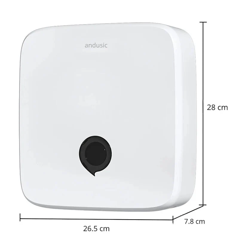 Dispensador De Toallas De Mano Color Blanco. Porta Servilletas De Pared. Caja Dispensadora De Papel 28×26.5×7.8 Cm. TU067 - Image 6