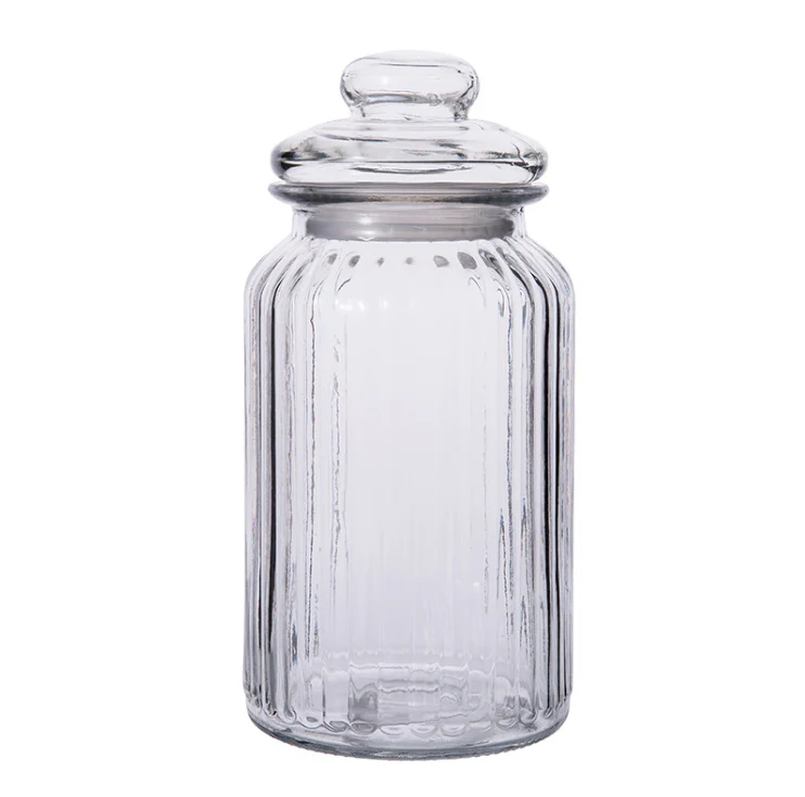 Envase con Tapa de Vidrio 22x10.5cm 85965 Frasco.