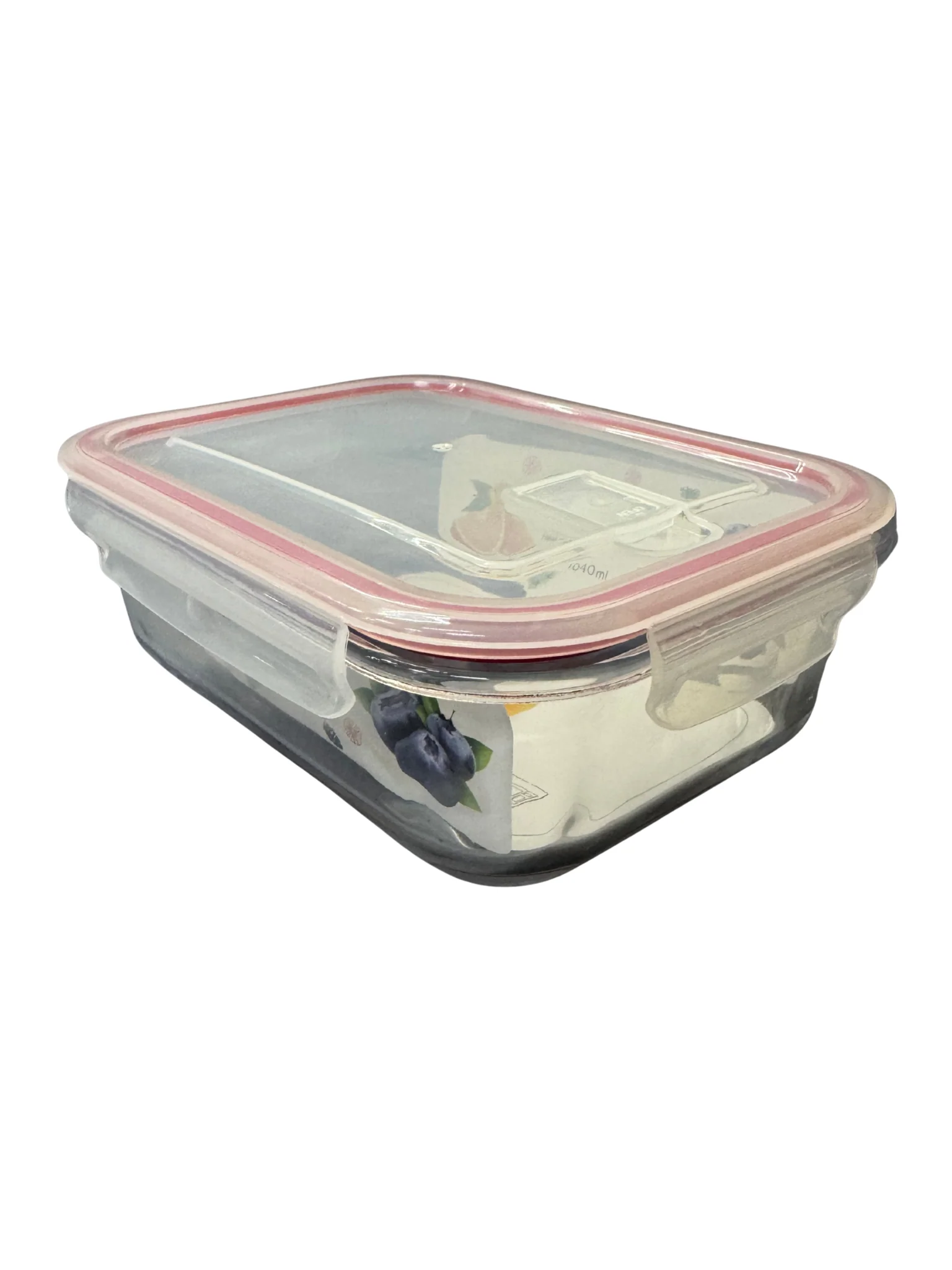 Envase de Vidrio con Tapa 1040ml 16767-3-1 Lonche. Lonchera. Vasija.