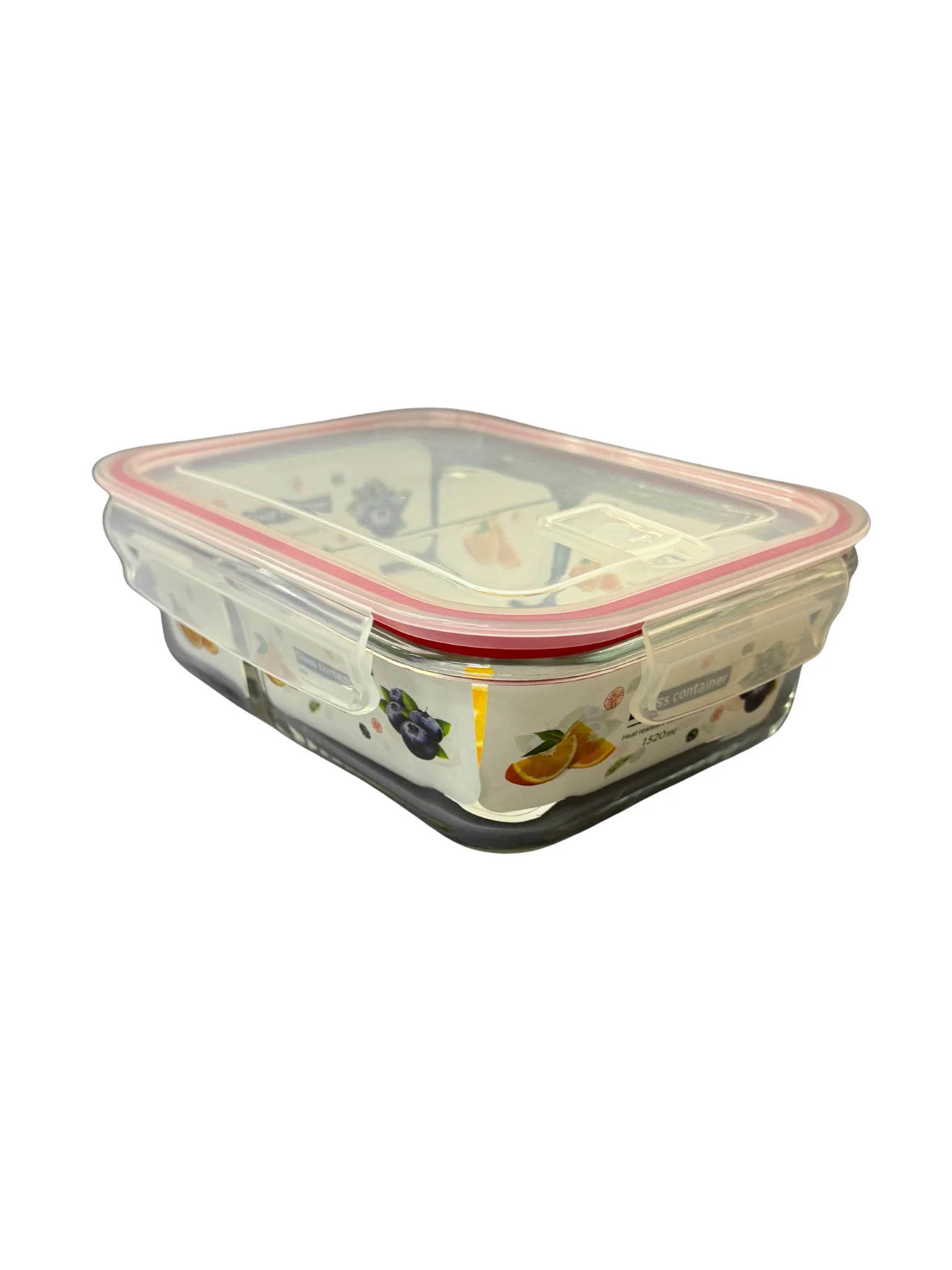 Envase de Vidrio con Tapa 1250ml 16767-8-2 Lonche. Lonchera. Vasija.