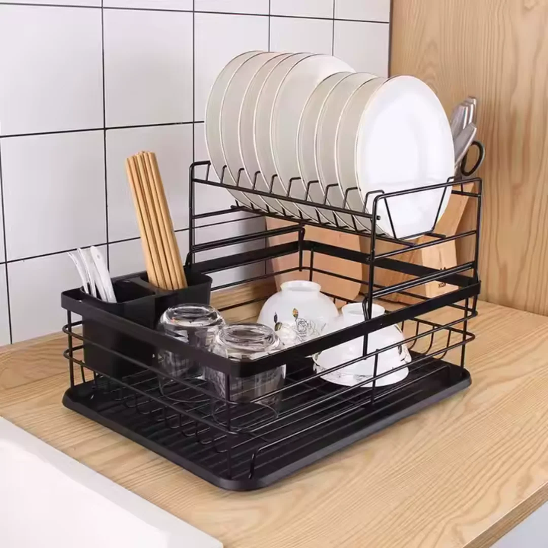 Escurridor de Platos Metal Negro 88276