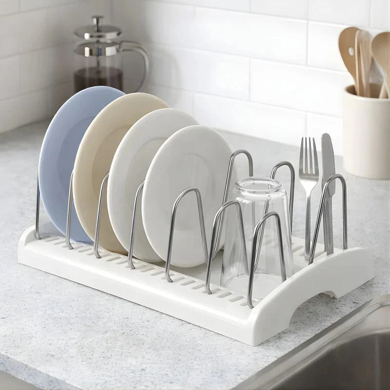 Escurridor De Platos Para Cocina. Organizador De Vajilla Con Varillas De Acero Inoxidable. Seca Vajillas (29X18x11.6Cm). LT096