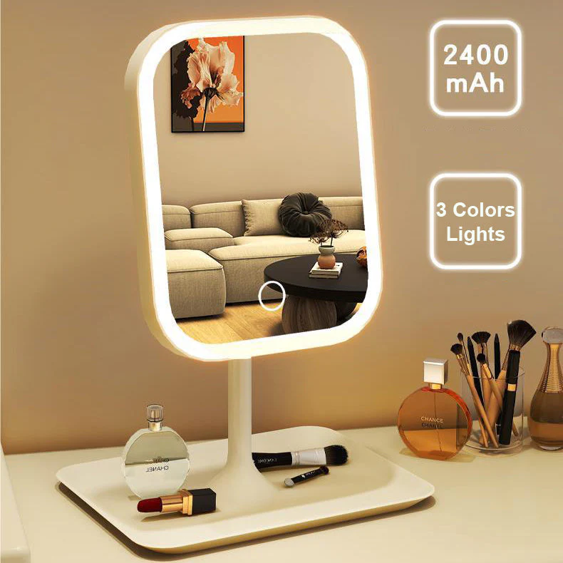 Espejo Cuadrado de Mesa con LED Recargable 88100 - Image 2