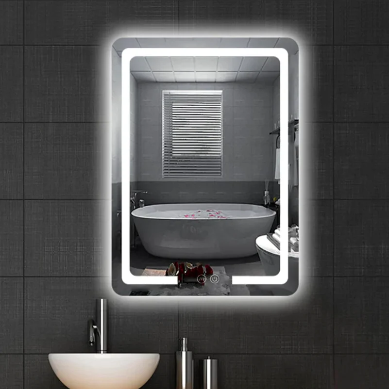 Espejo LED Rectangular 60x80cm 3 Luces Antivaho 92-XM-100